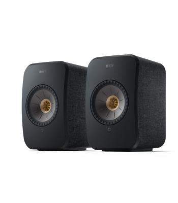 KEF LSX II Active Bookshelf Speakers - Black